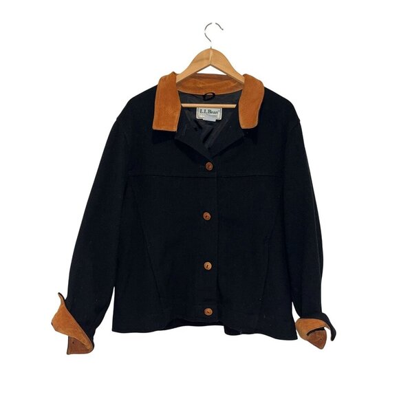 L.L. Bean Vintage Wool Jacket with Thinsulade Made in USA Womens  Size XL - Picture 1 of 10